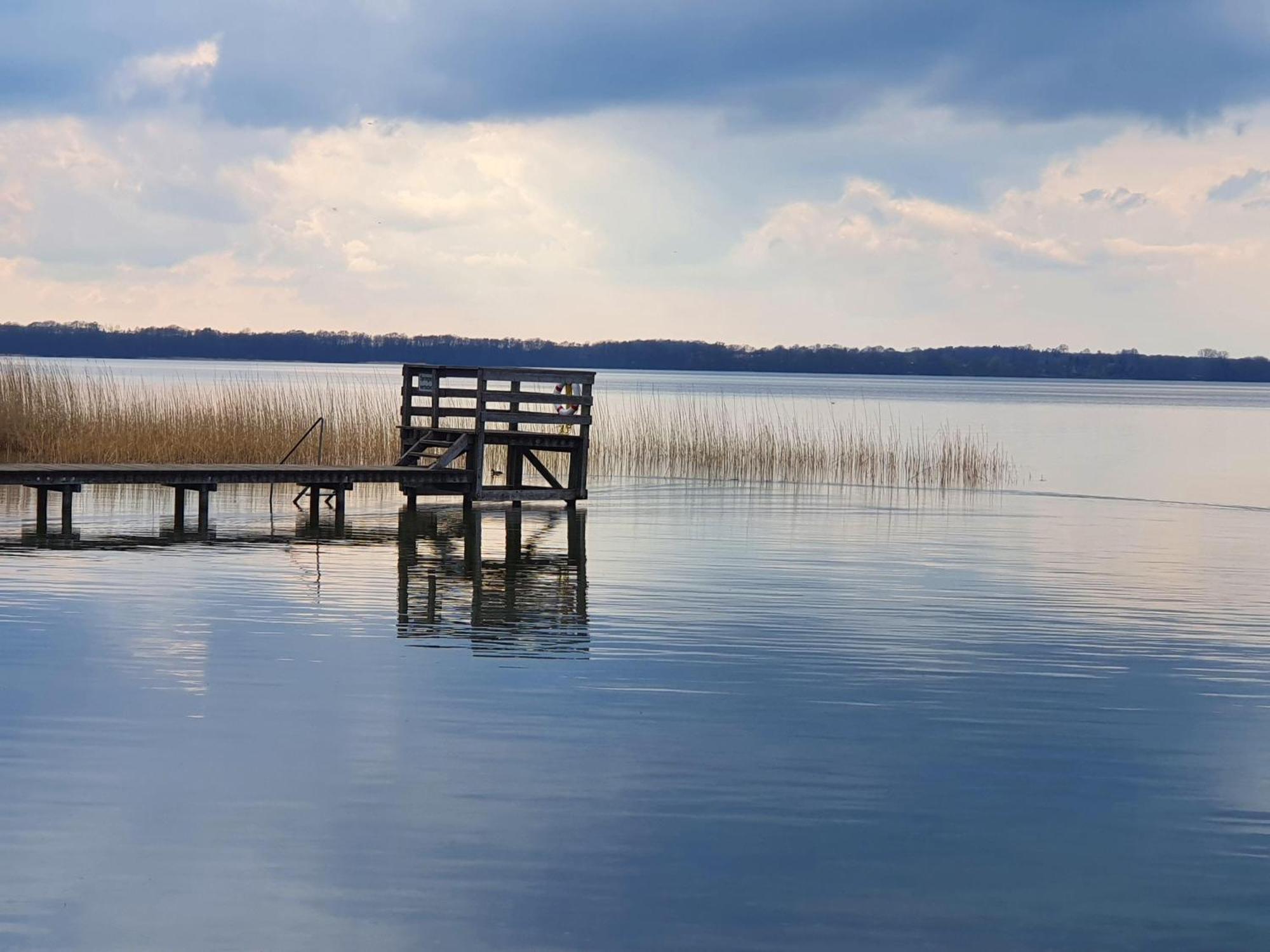 Idyllisches-Blockbohlenhaus-Mit-Eigenem-Garten-Und-Sauna-Zum-Wohlfuehlen Martensrade Zewnętrze zdjęcie